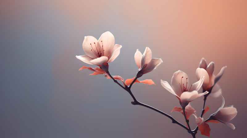 雪花，背景图景色唯美 5