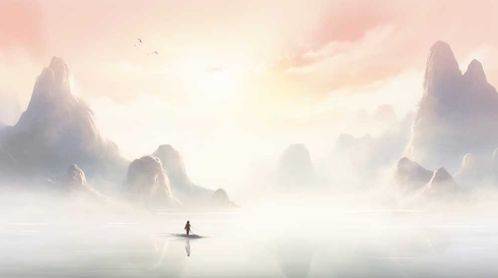 浅色唯美创意背景
