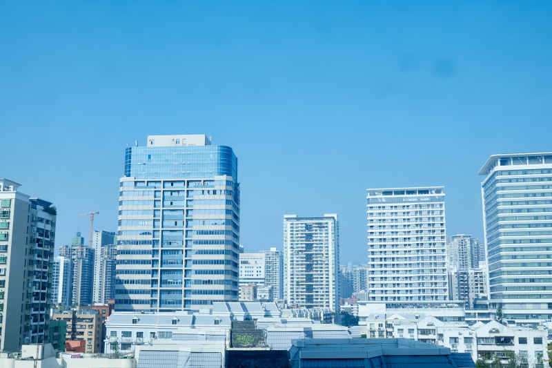 蓝天建筑楼