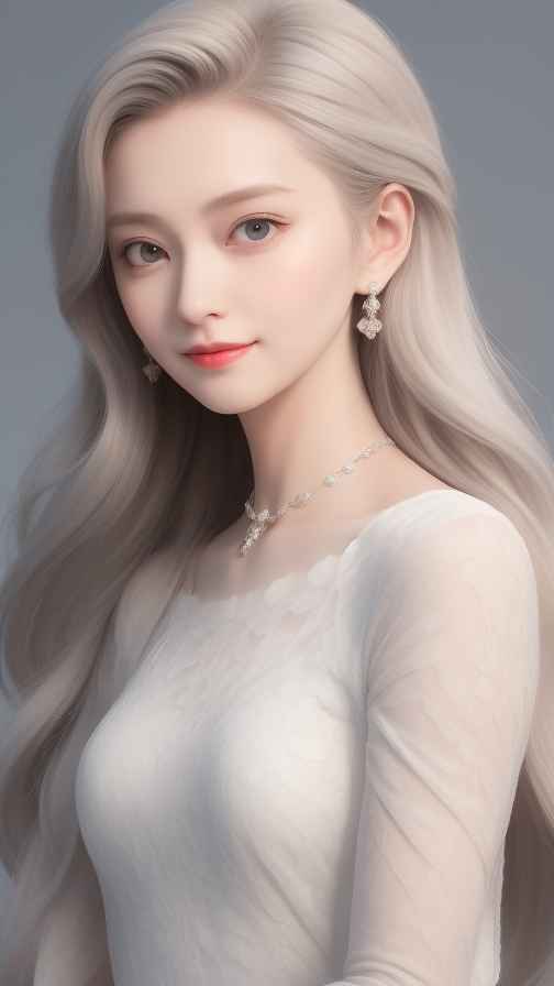 酷酷的白色衣服人像