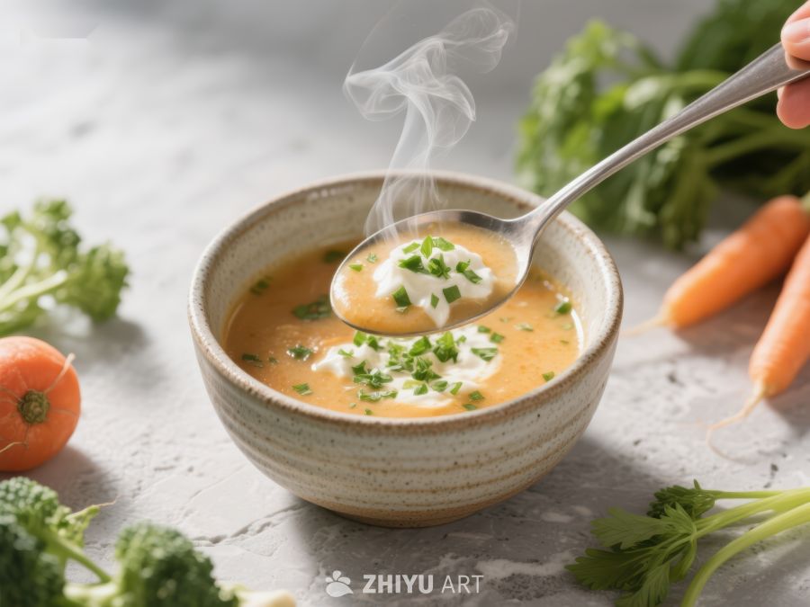 热腾腾的蔬菜浓汤 1002