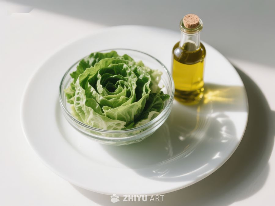 生菜与橄榄油的健康搭配 356