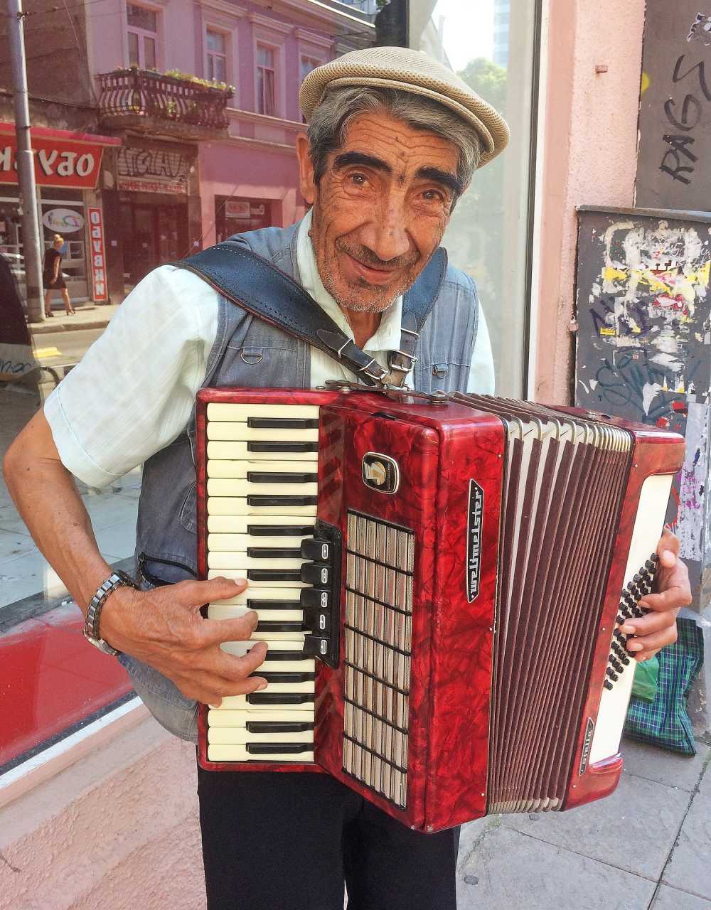 手风琴街头音乐家保加利亚