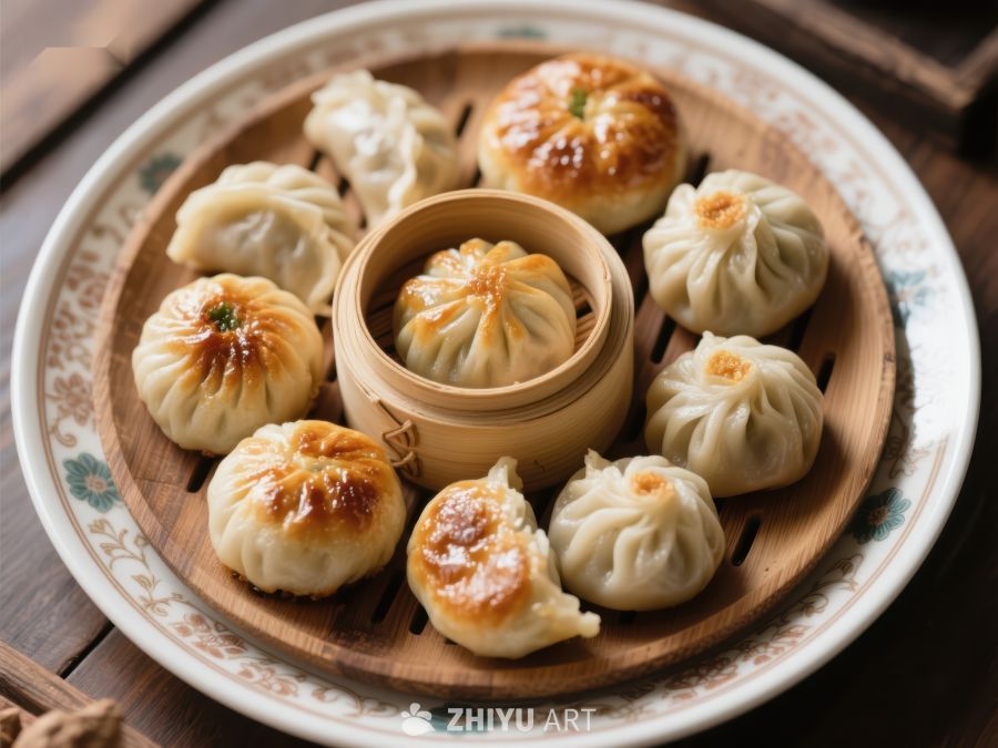 精美中式点心：包子与烧卖 508