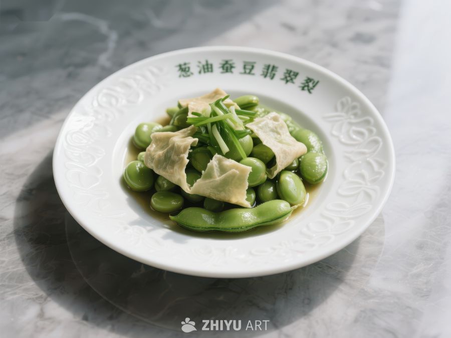 葱油蚕豆翡翠螺，清新雅致的中式佳肴 100