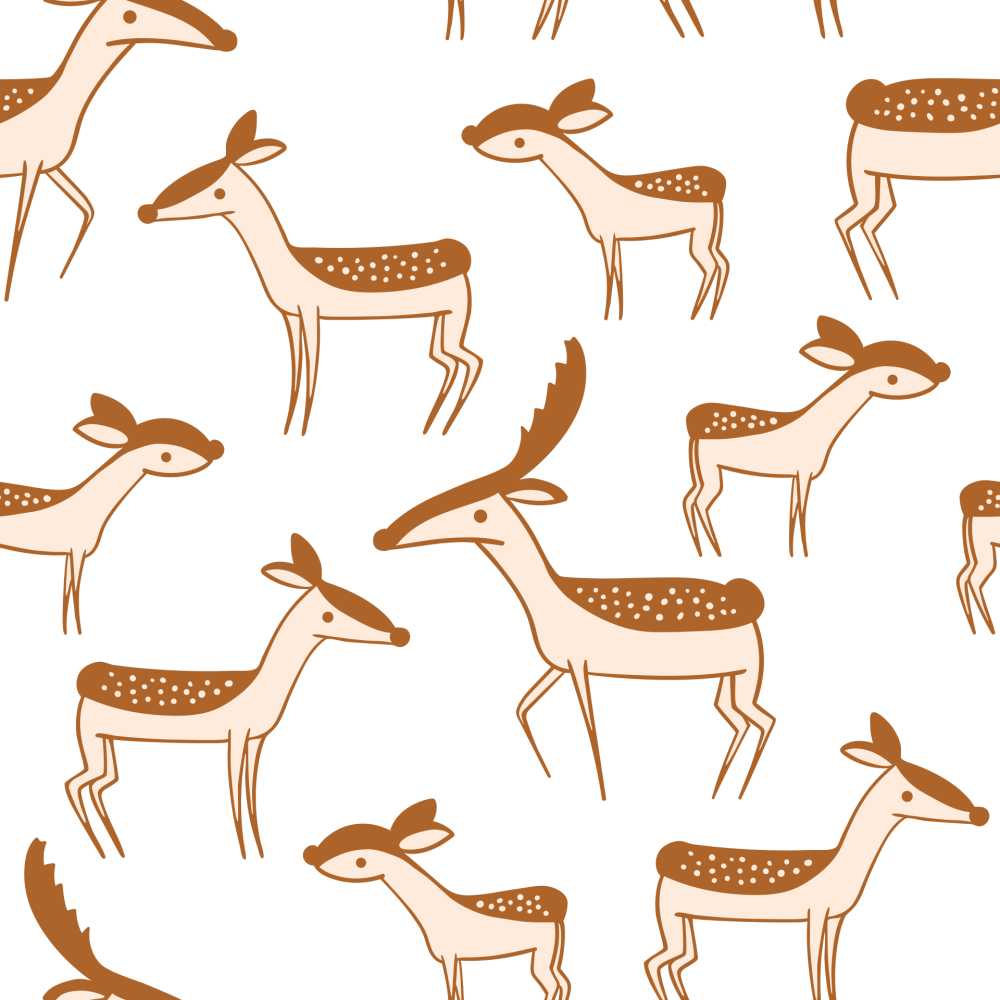 鹿模式设计动物可爱的墙纸