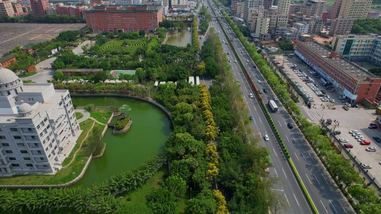 航拍厦门古龙酱文化园