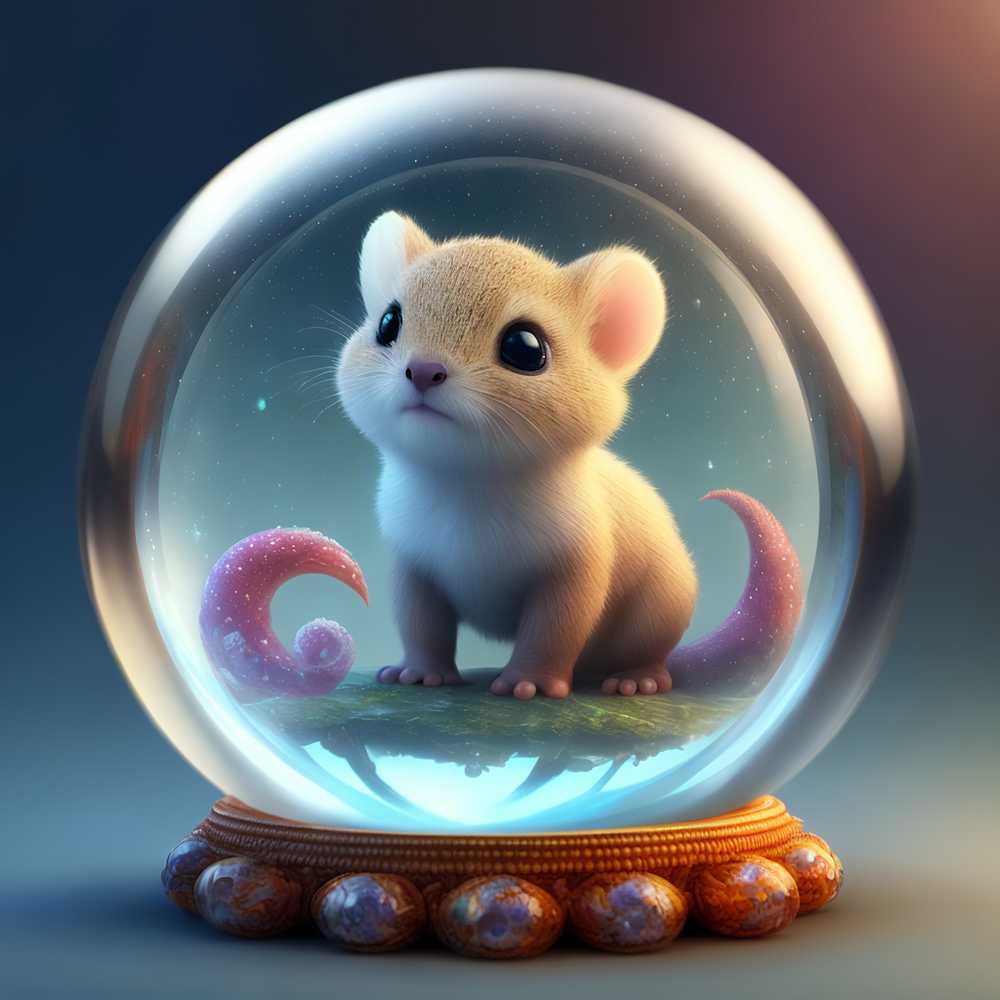 奇诺比奥水晶球内可爱