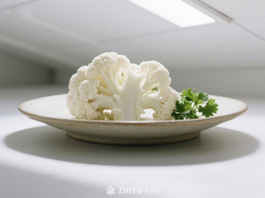 盘中新鲜花椰菜配香草 284