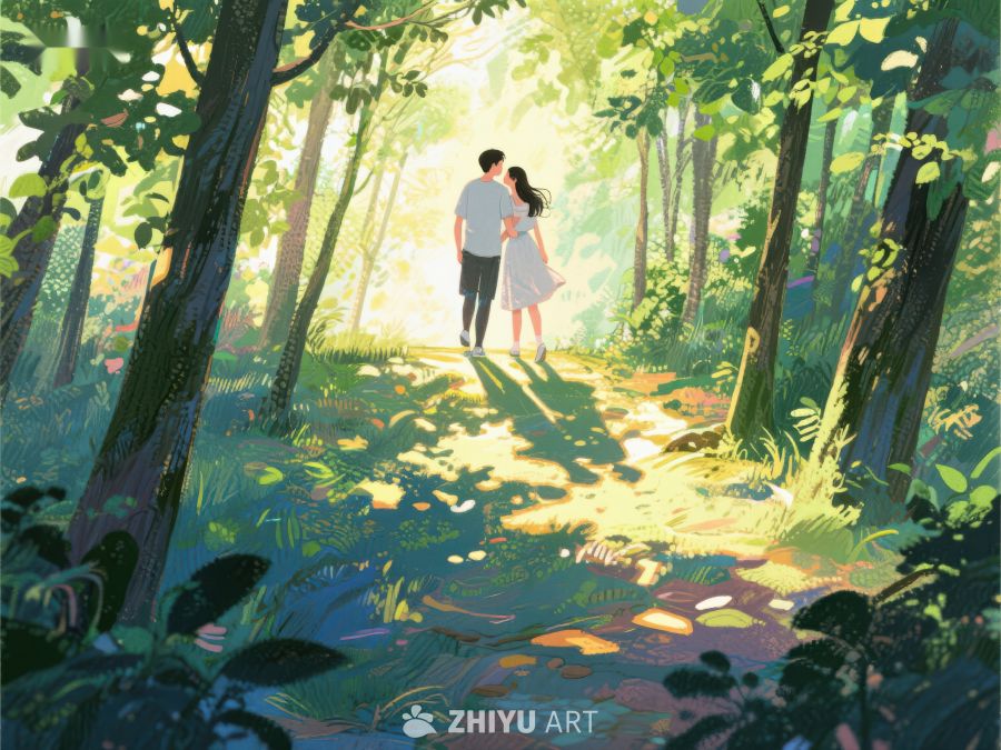林间小径上的浪漫邂逅 484