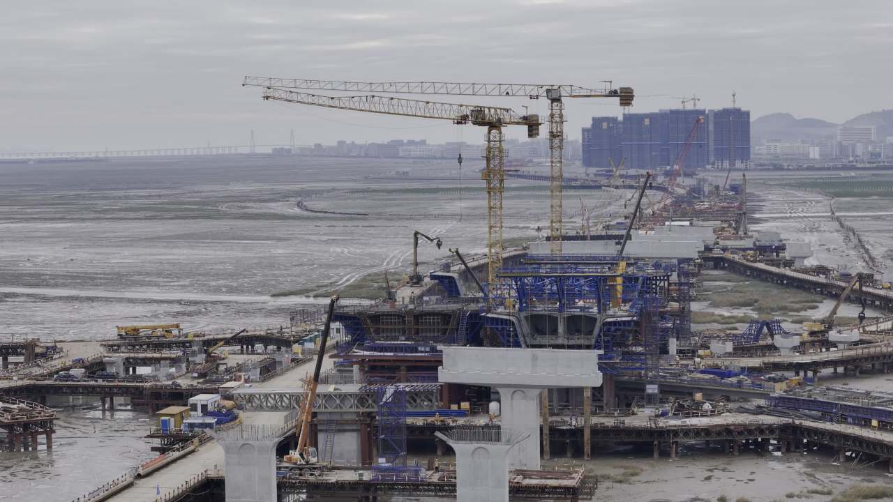 滨海栈道建设工地 17