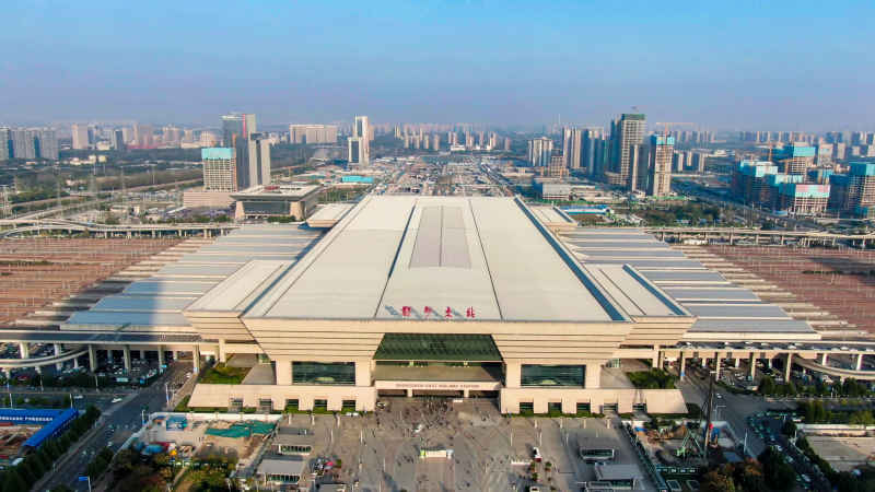 河南郑州城市风光航拍摄影图