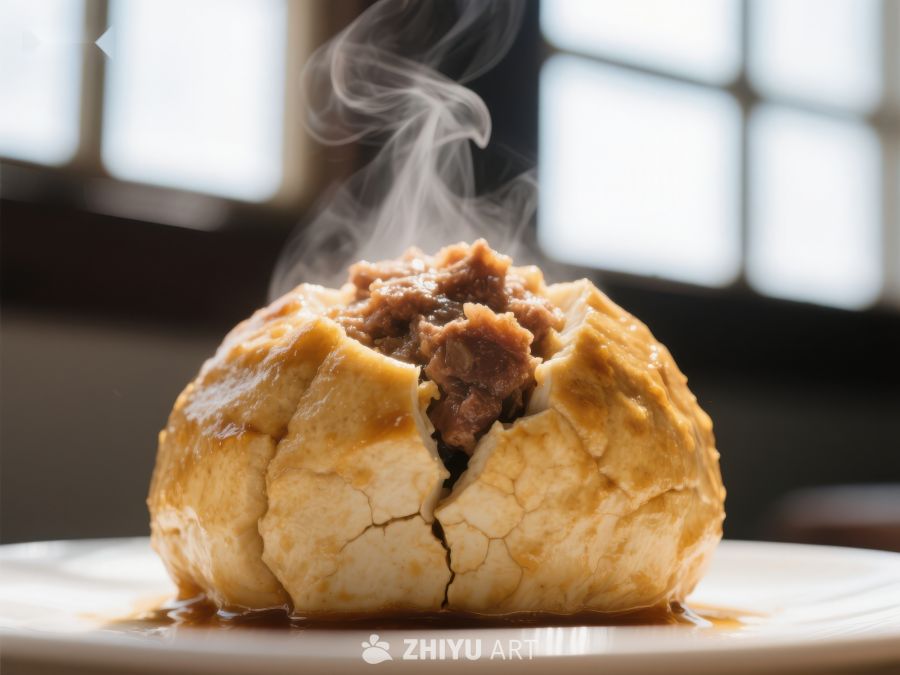 热气腾腾的馅饼，诱人美味 787