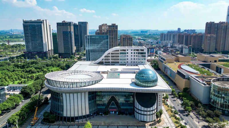 江西吉安城市风光旅游景区航拍图