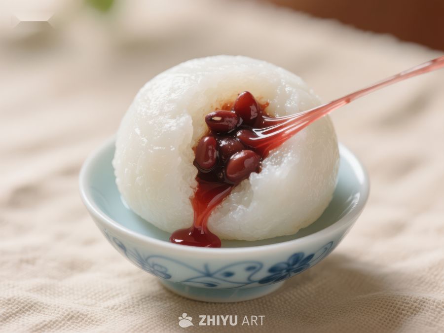 红豆汤圆，甜蜜传统美食
