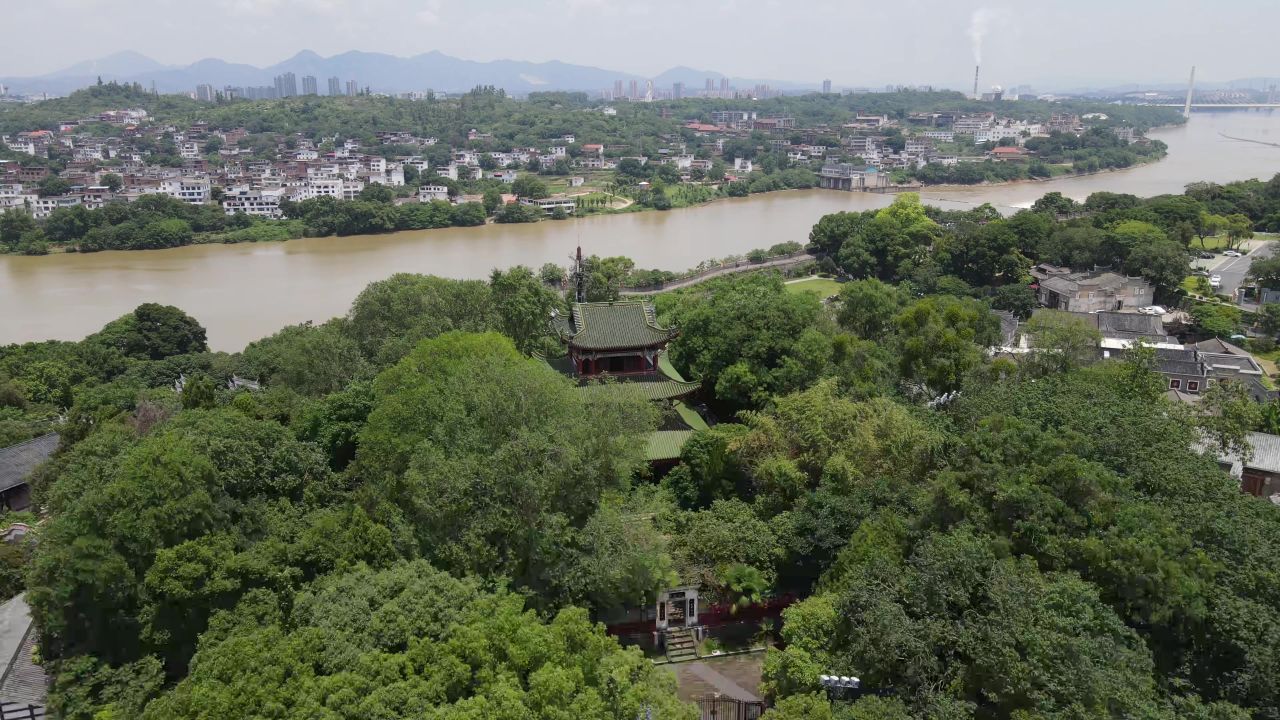 江西赣州江南宋城航拍