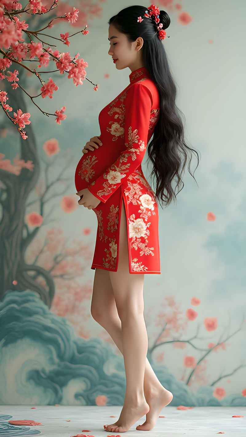 红色女子户外拍摄系列高清艺术视觉 78