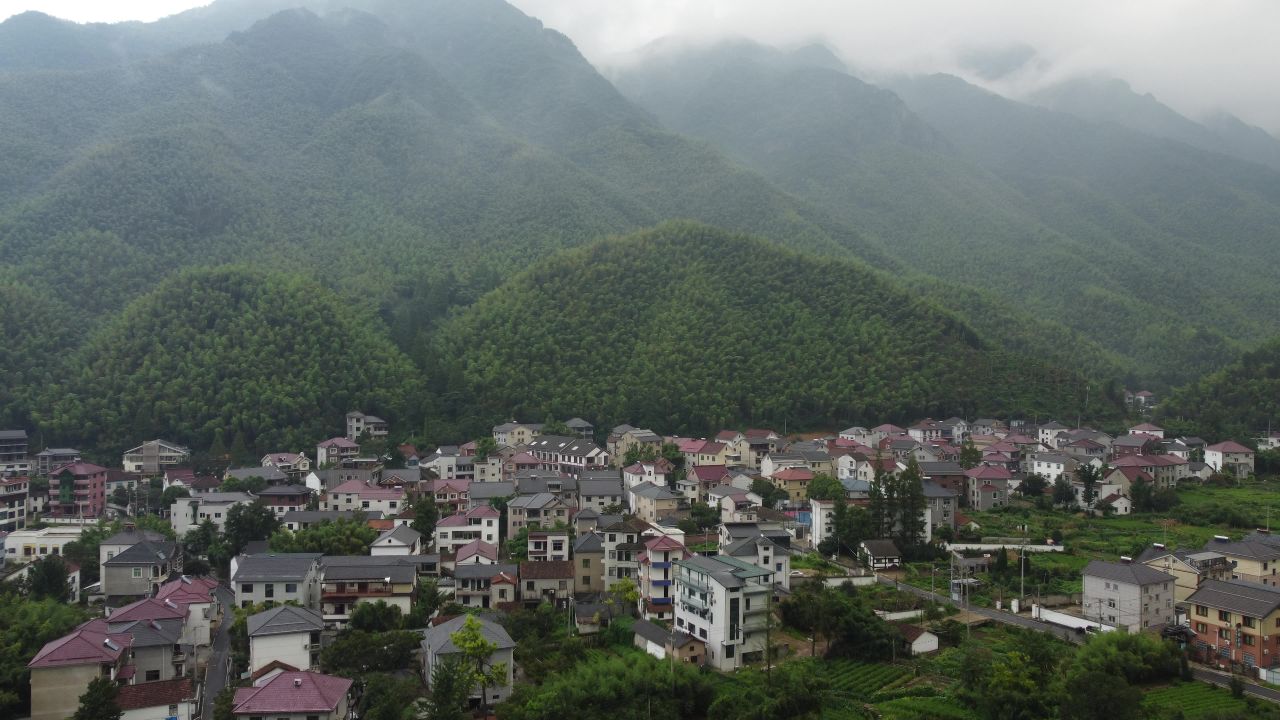 航拍安吉风光