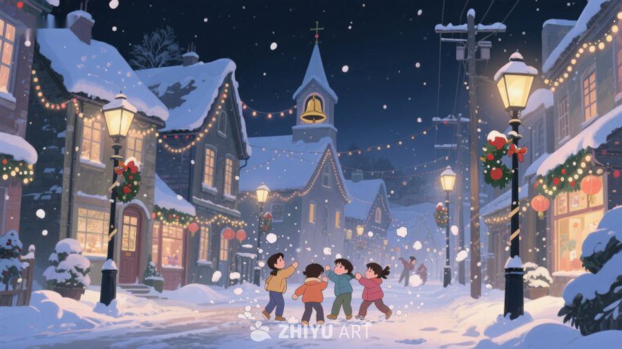 雪夜小镇的欢乐时光 443