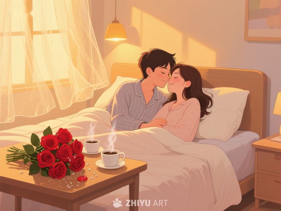 温馨床畔，共度浪漫时光 743