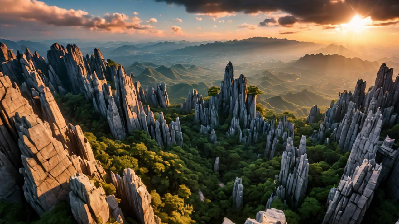 中国云南昆明石林风光特殊地貌 7