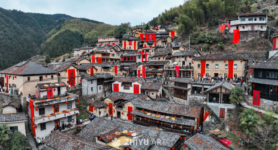 航拍浙江丽水松阳陈家铺村 40