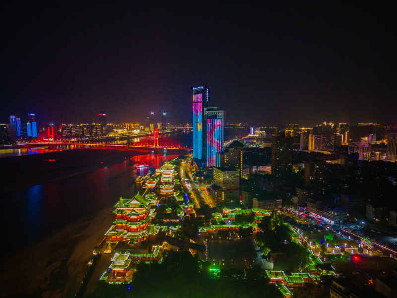 江西南昌滕王阁夜景