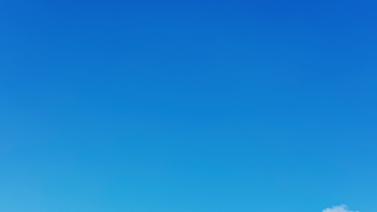 夏日蓝天白云风光航拍