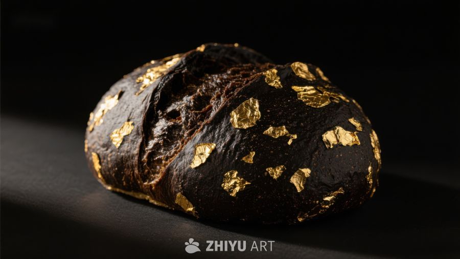 黑金面包：奢华美食的艺术
