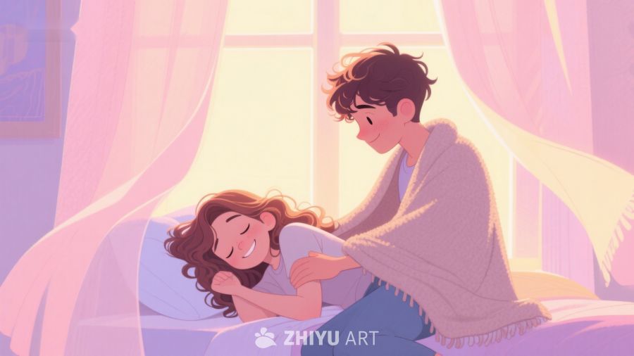 温馨床边，轻柔关怀 397