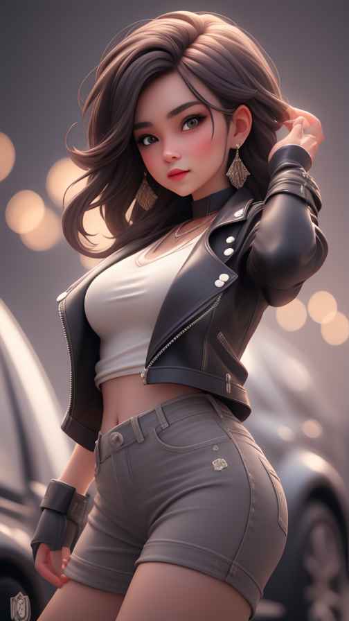 穿牛仔的女孩