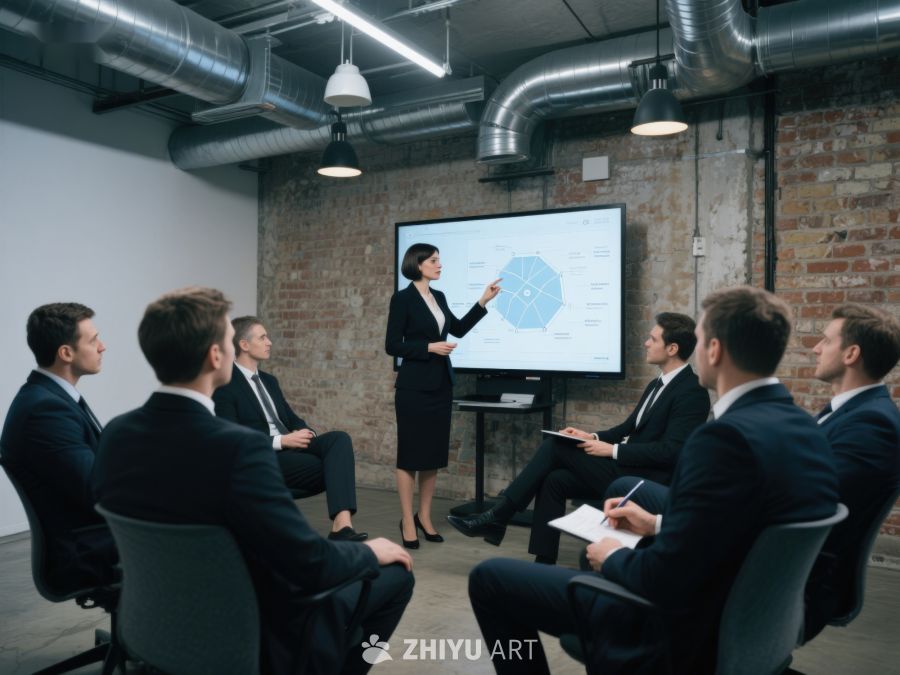 商务会议中的女性演讲 322