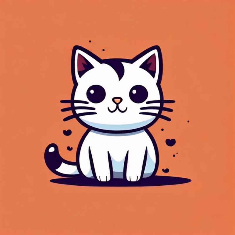 小花猫唯美插画 20