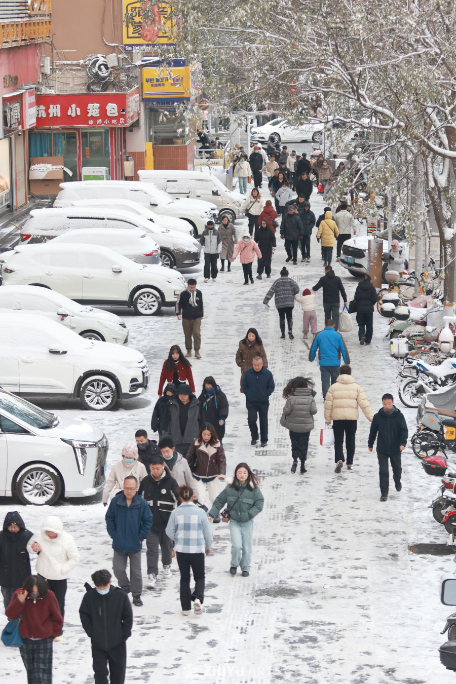 兰州市迎来2025年入冬首场降雪 14