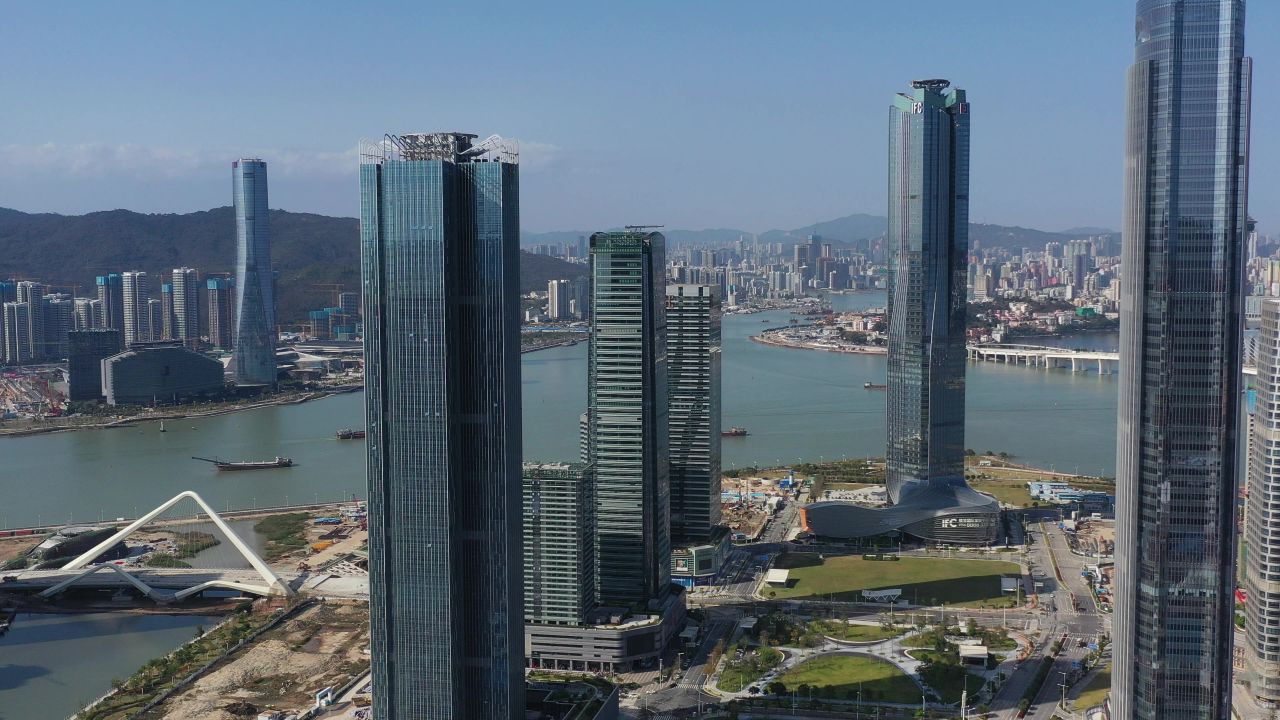 小横琴山湖航拍