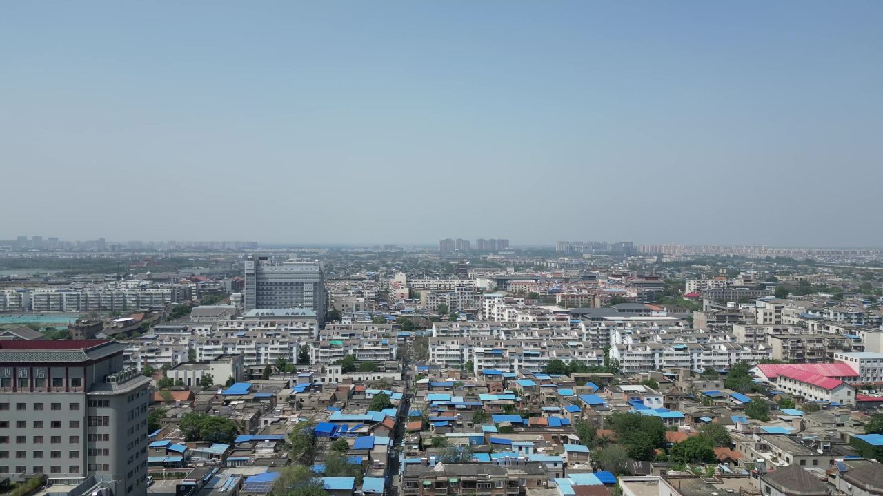 航拍开封建设开封风光