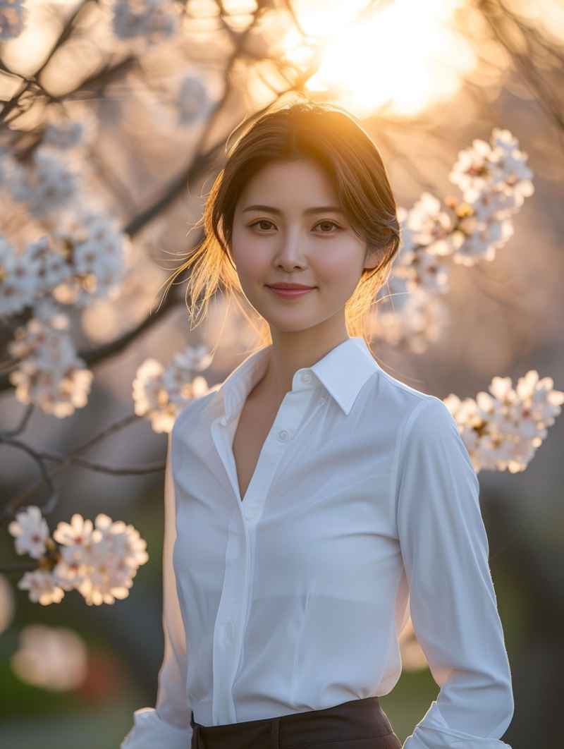 花田绿湖雪山桃花少女 1