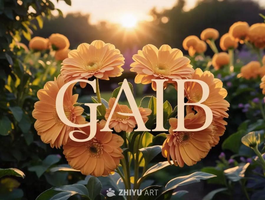 一些橙色的花朵，花瓣呈现日落般的温暖色调，在一个宁