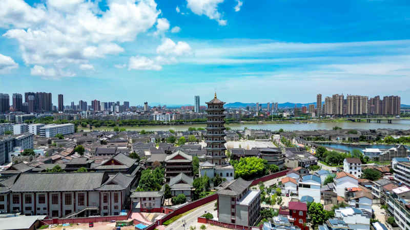 福建福州城市风光航拍摄影图