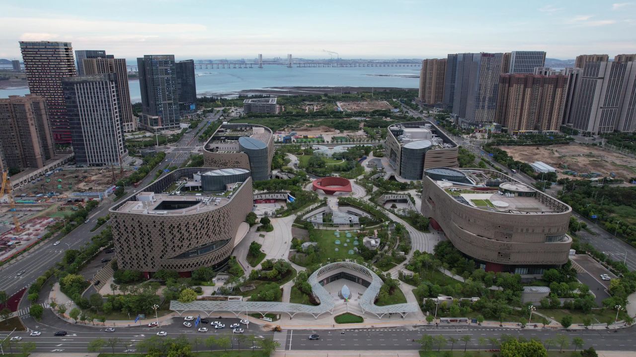 福建泉州城市风光地标建筑航拍