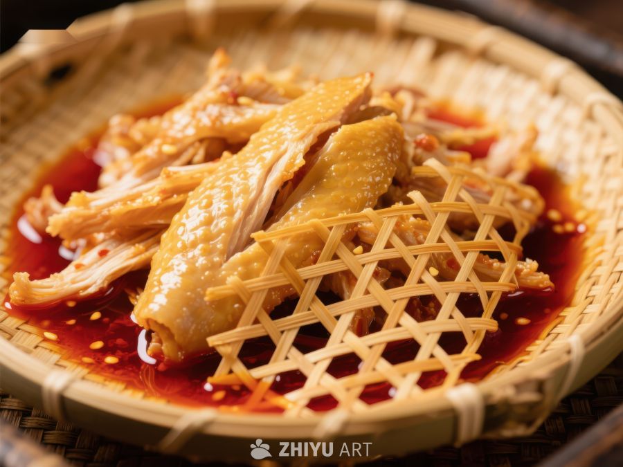 竹篮中的麻辣鸡块 1812