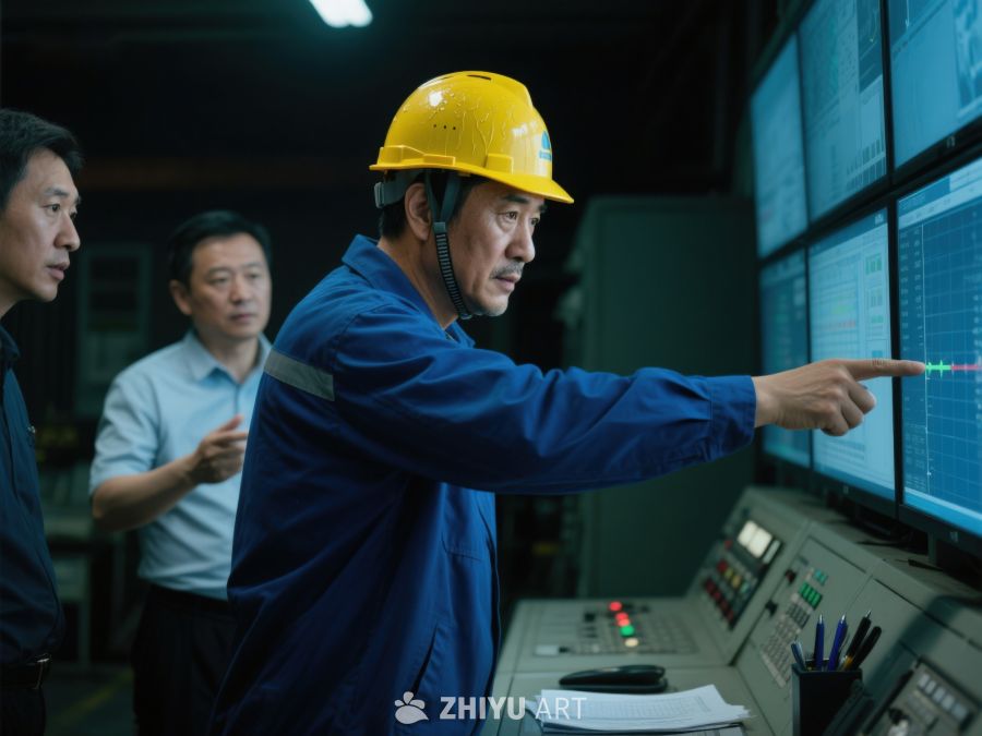 工业操作员监控屏幕数据 106