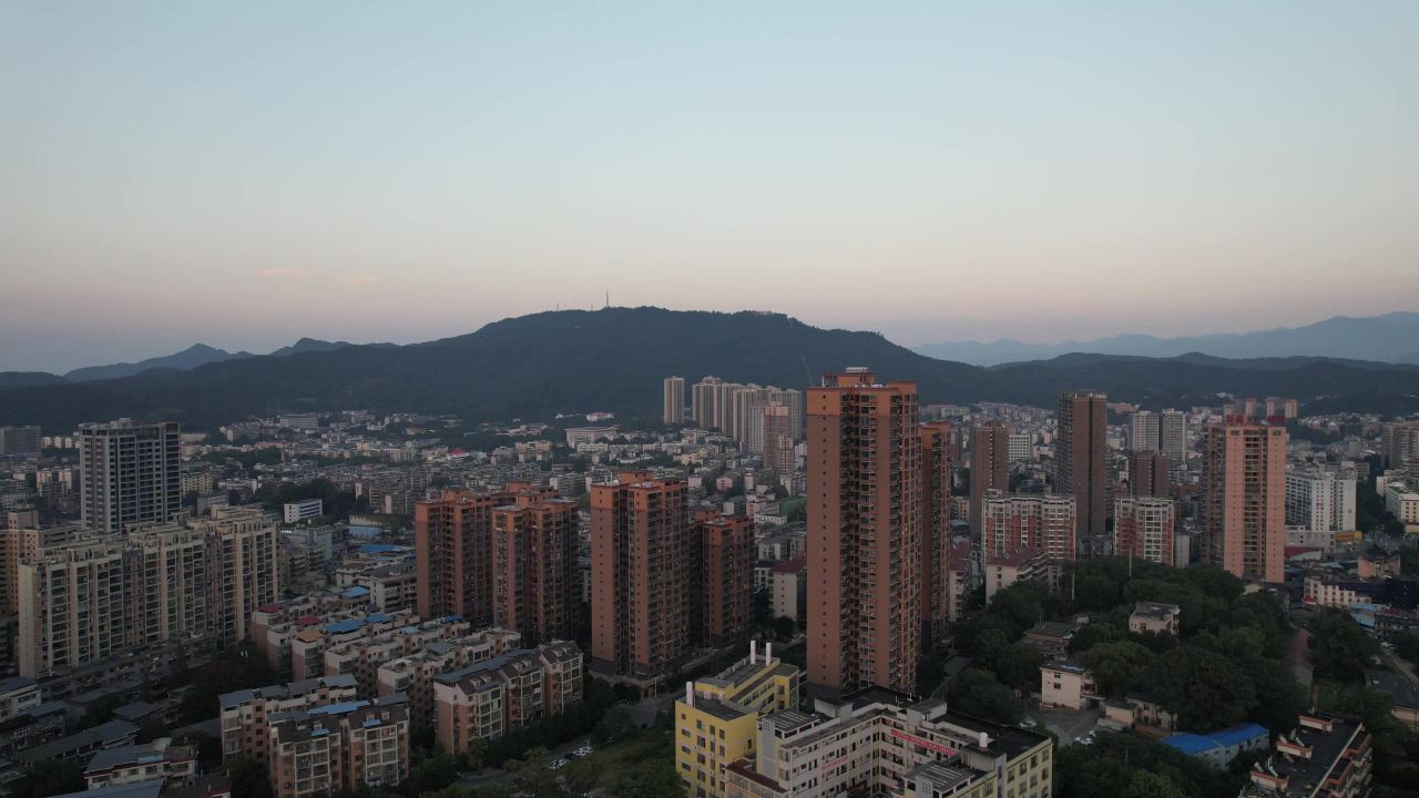 湖南郴州城市风光旅游景区航拍 