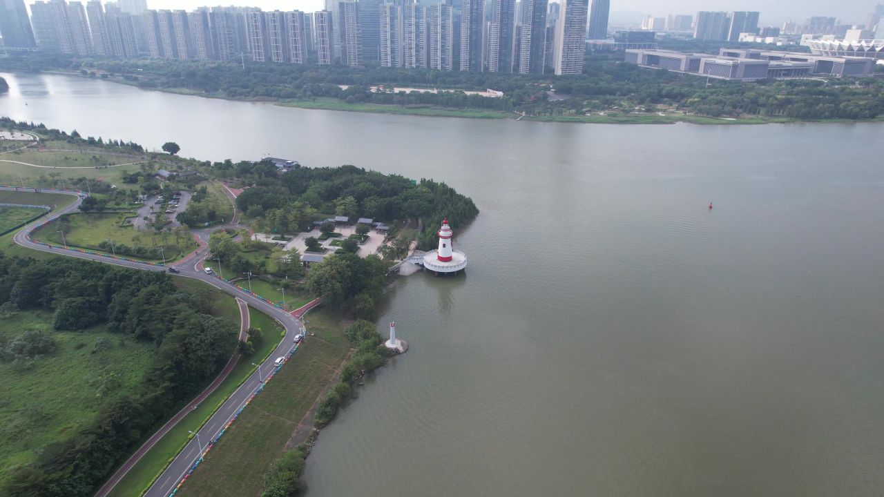 广东佛山城市风光航拍 