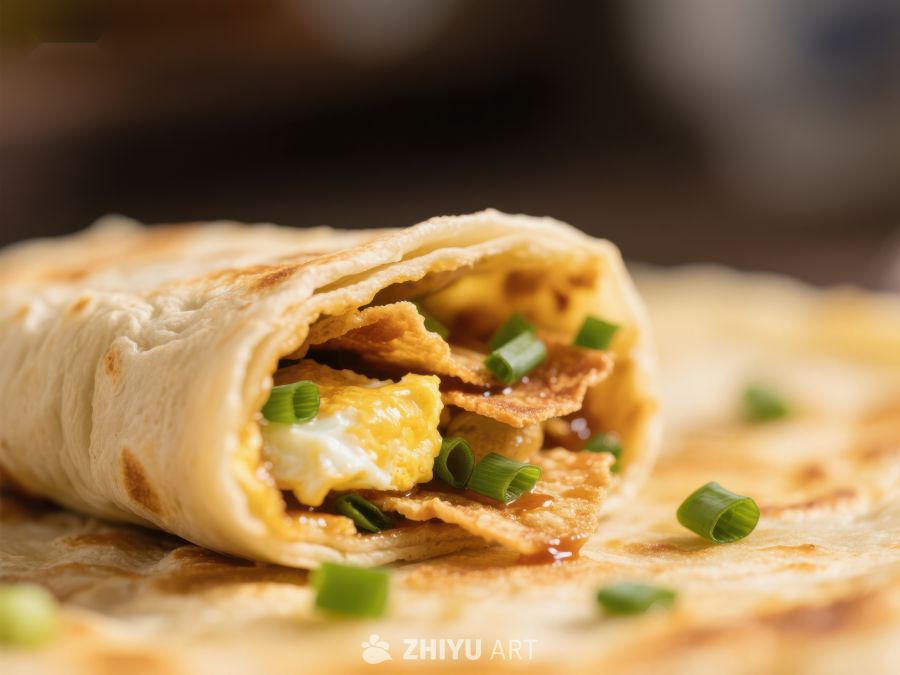 煎饼果子：蛋香四溢的传统美食 372