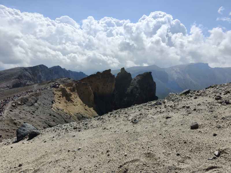 长白山火山岩石风光