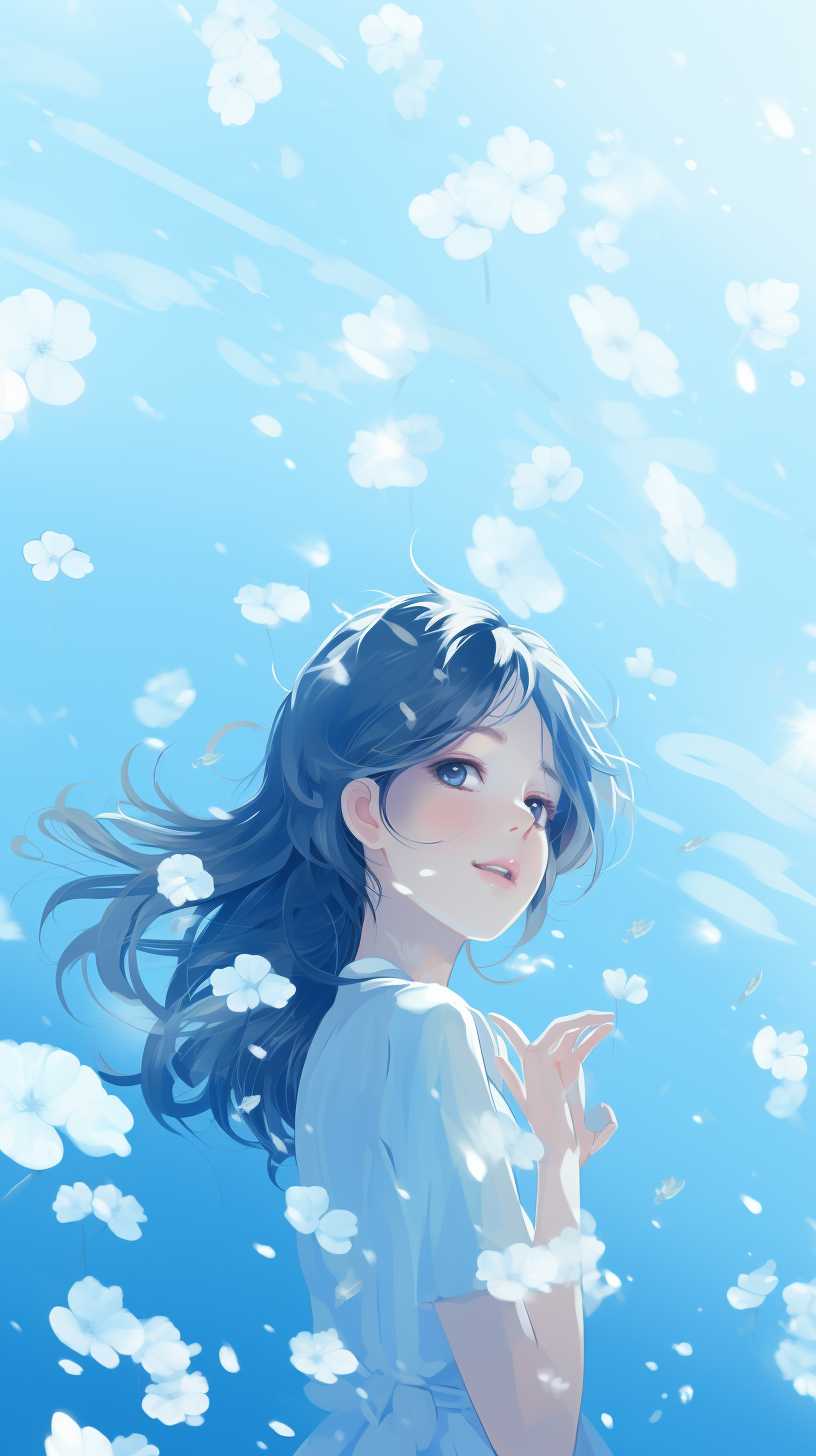 浅蓝色唯美背景
