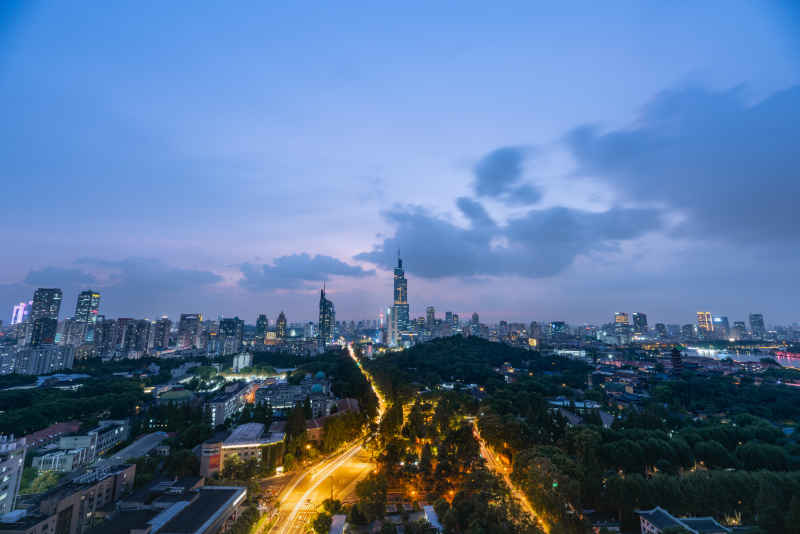 蓝调夜景