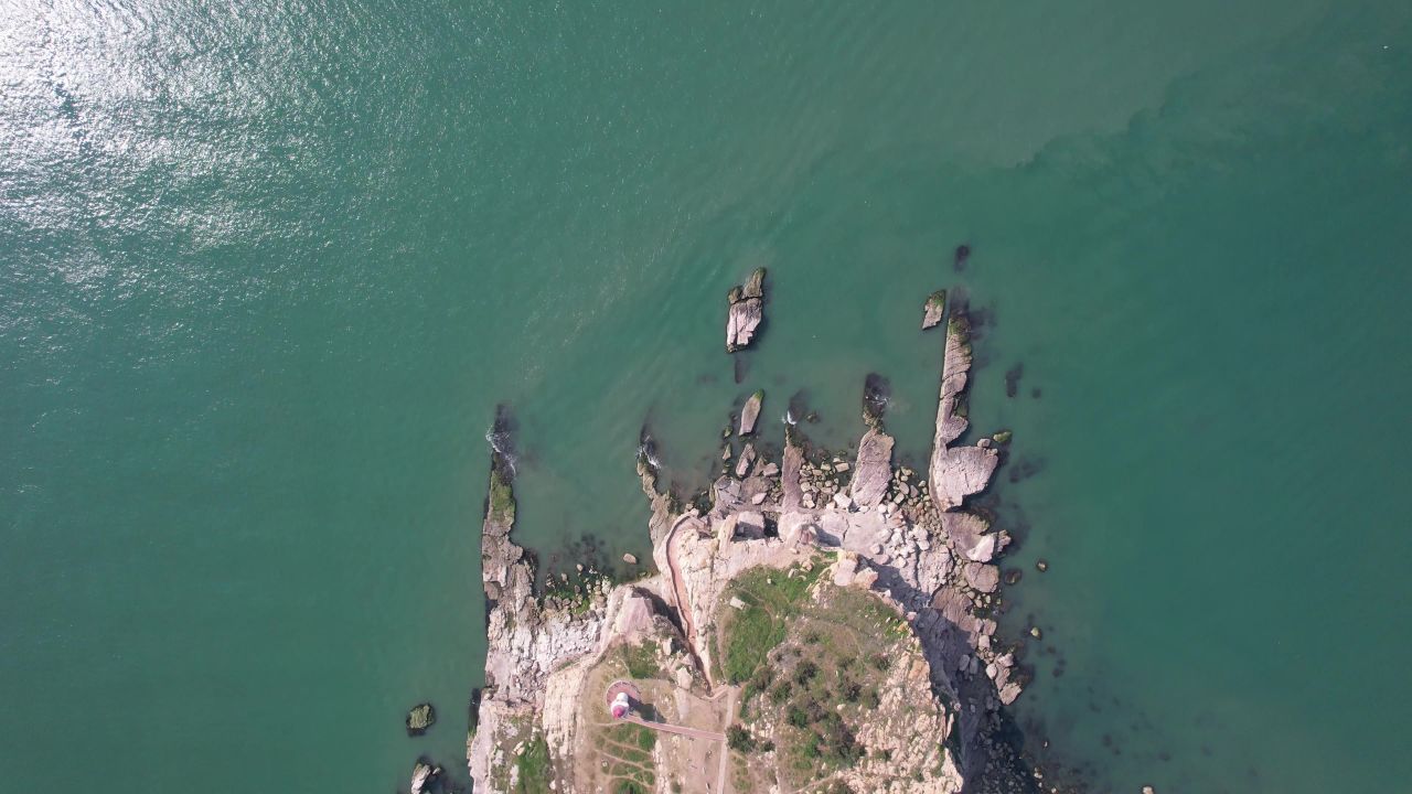 海上岛屿航拍