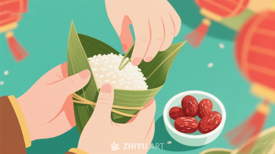 包粽子的传统技艺 3